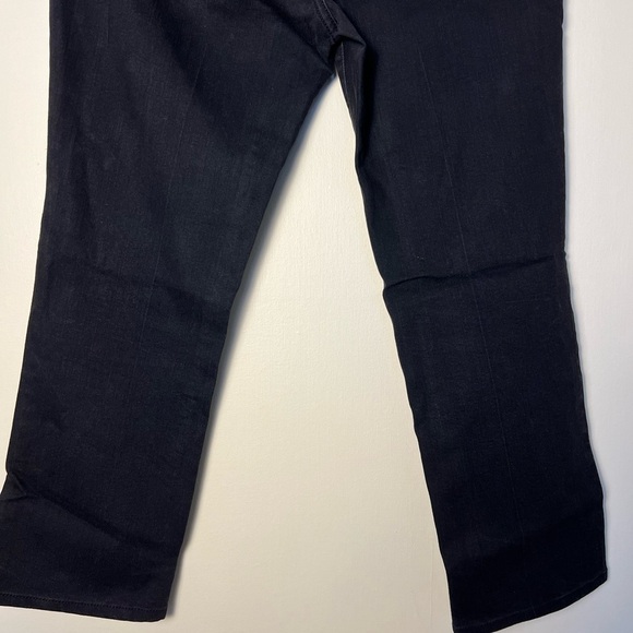 Levis 505 Womens Black Pants 6 Straight Leg Ankle Cropped Jeans Stretch Casual - Picture 13 of 17